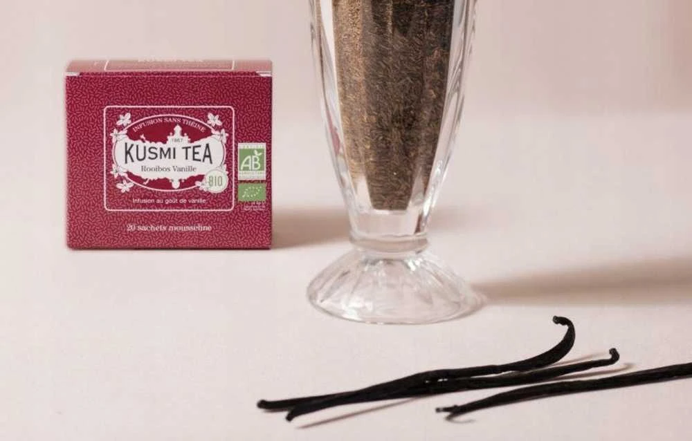Kusmi Tea English Tea Shop Kusmi arbata – rooibos su vanile, ekologiška – 20 arbatos pakelių