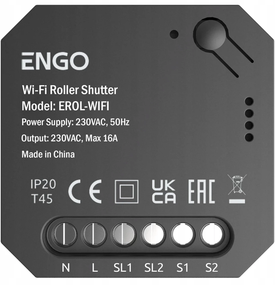 „ENGO Controls EROL-WIFI“ – įleidžiamas „Wi-Fi“ roletų valdiklis, skirtas „ENGO Smart“ sistemai