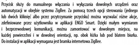 Išmanusis mygtukas PRZYCISK ENGO 3F ZIGBEE
