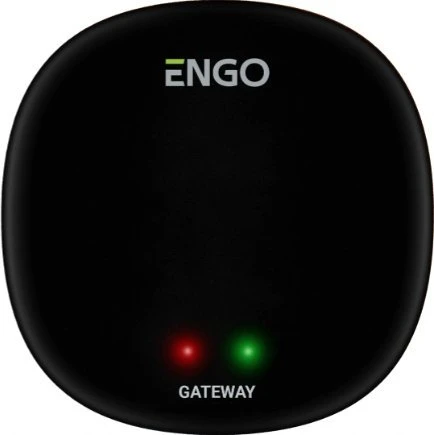 Engo Engo internetas, įleidžiamas ZigBee temperatūros reguliatorius, 230V, juodas 4 vnt., ZigBee interneto vartai EONE230BPROMOPACK+EGATEZB