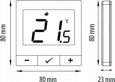 ENGO E25-230W NAT 230V Baltas