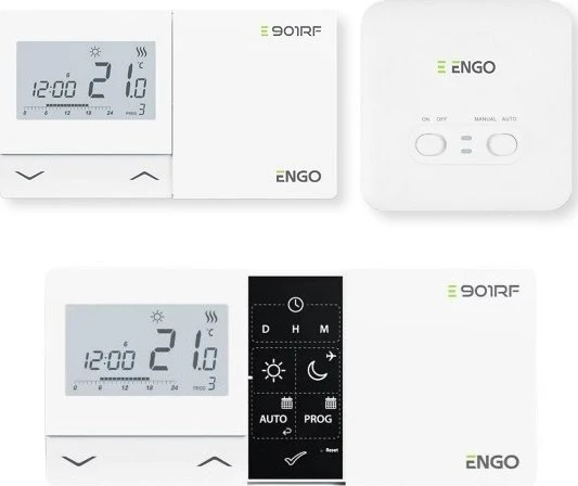Engo Controls Engo E901 programuojamas belaidis 16A termostatas