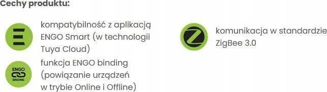 Engo valdikliai Engo ERELAY Zigbee 1 kanalas 16A relė NO-COM