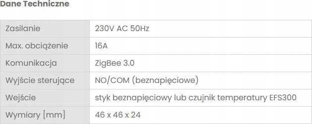 Engo valdikliai Engo ERELAY Zigbee 1 kanalas 16A relė NO-COM