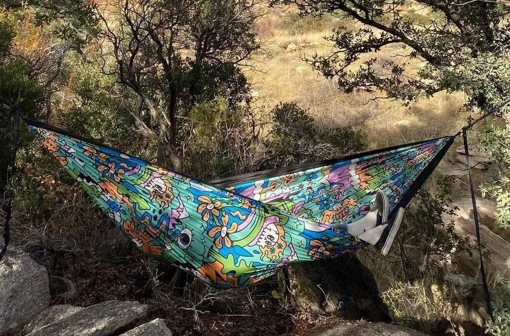 „Eno DoubleNest Print“, „Nature Talk“ / juoda
