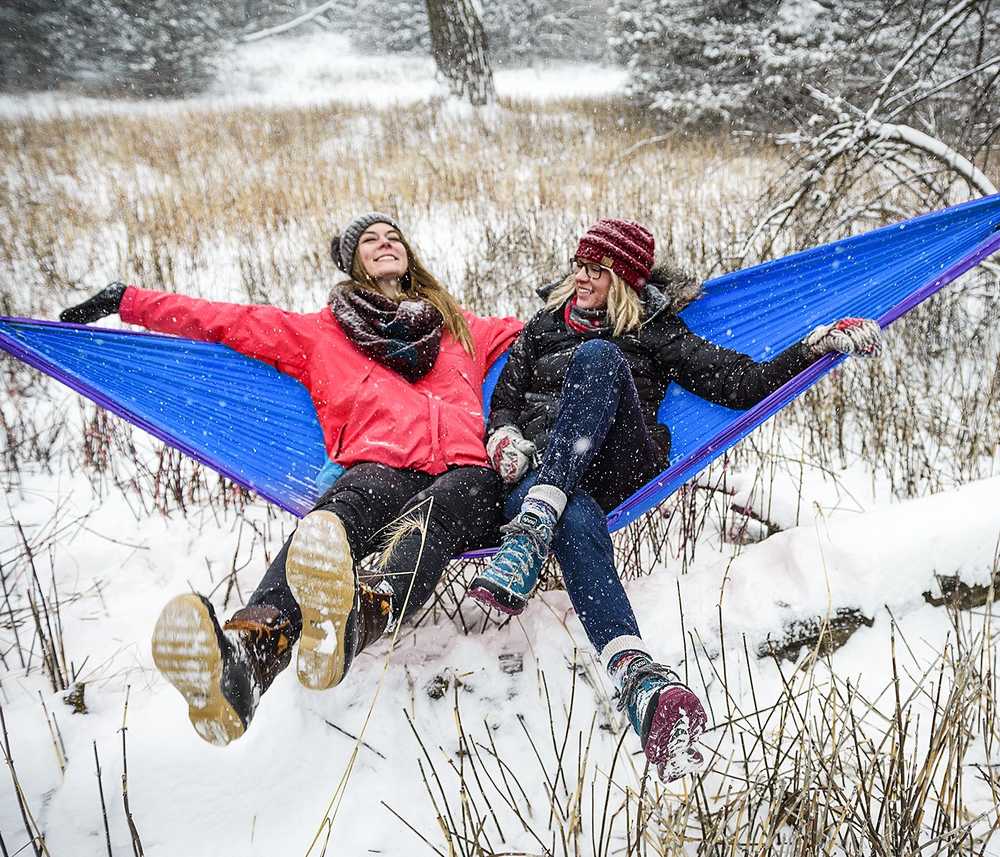 JAV Dvigulis hamakas Eno Double Nest rasta