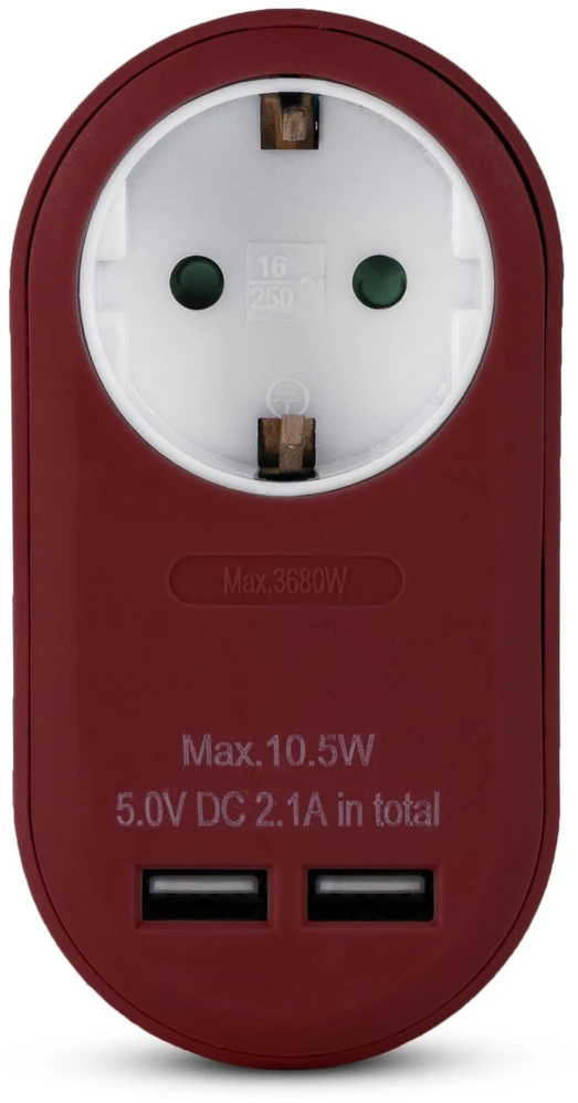 ENTAC Entac EPAG-1EE-2USB-BR maitinimo kištukų adapteris F tipo