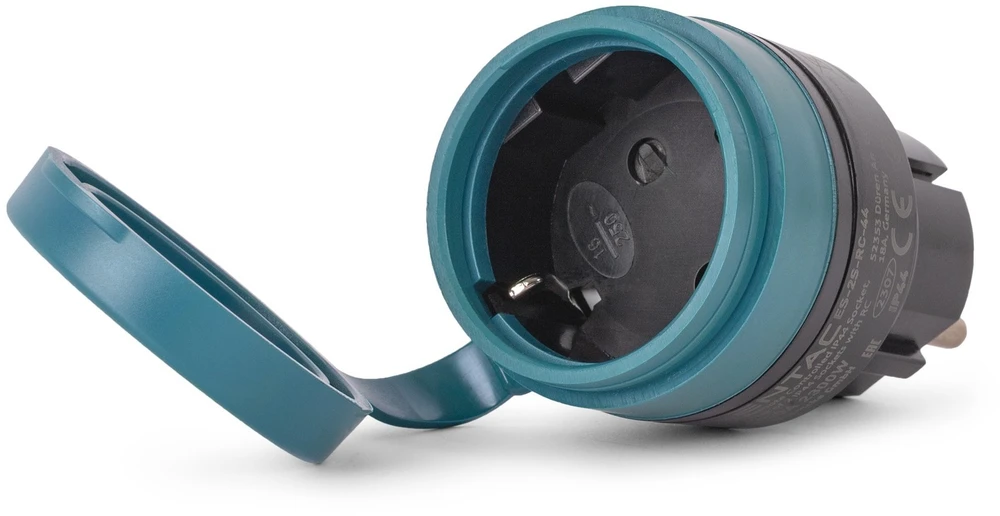 ENTAC Entac ES-2S-RC-44 maitinimo kištukų adapteris Žalia, Juoda