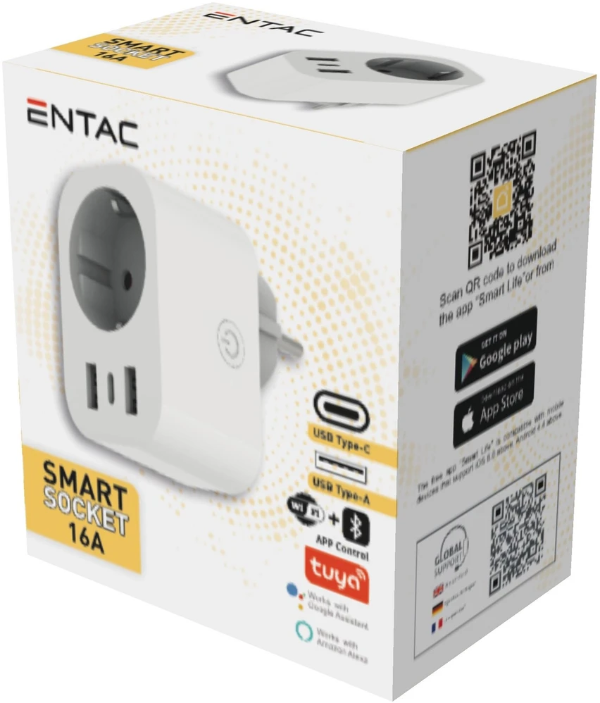 ENTAC Entac ES-SSAUSB-WIBLE adapter wtyczek zasilających Baltas