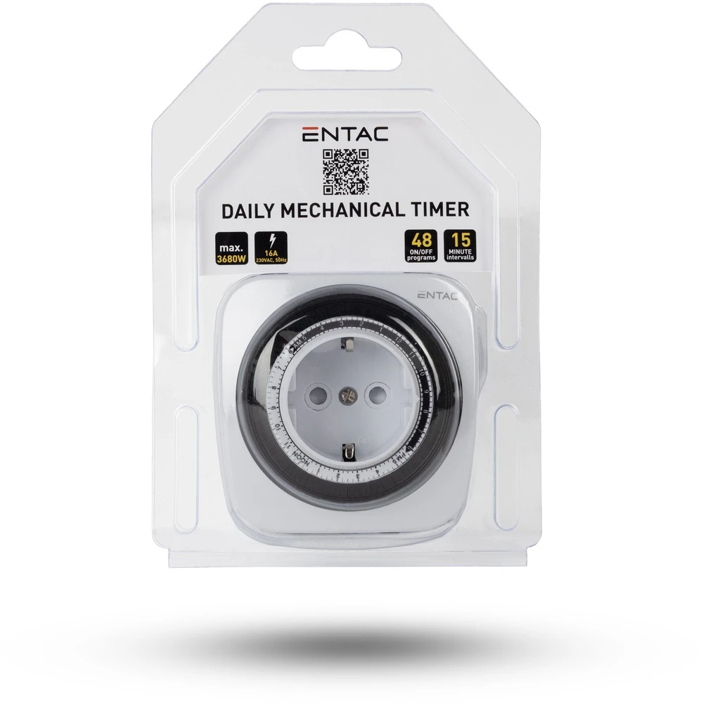 ENTAC Entac Mechaninis laikmatis mini 24 valandos 48 programos