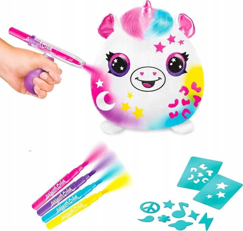 Canal toys AIRBRUSH PLUSH Rinkinys su aerografu „Gyvūnėlis kibirėlyje“