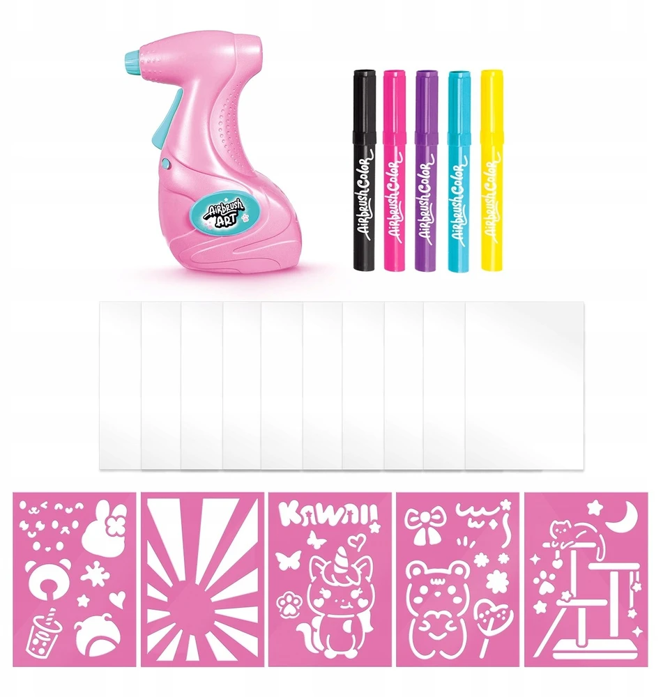 Meno projektas – kawaii plakatai – kūrybinis rinkinys su elektroniniu aerografu