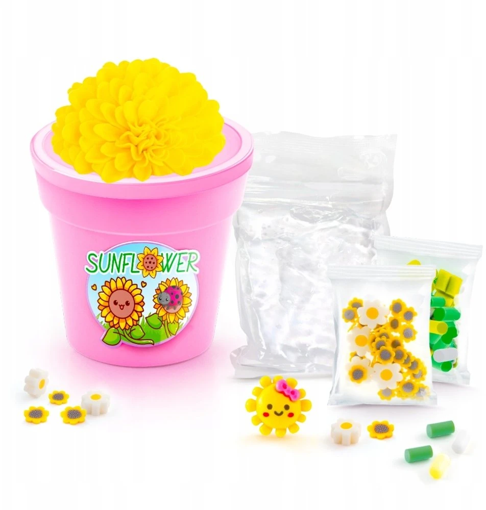 Epee Rinkinys „Slime Flower Creations“ kūrybinis rinkinys – rožinis gėlių vazonas