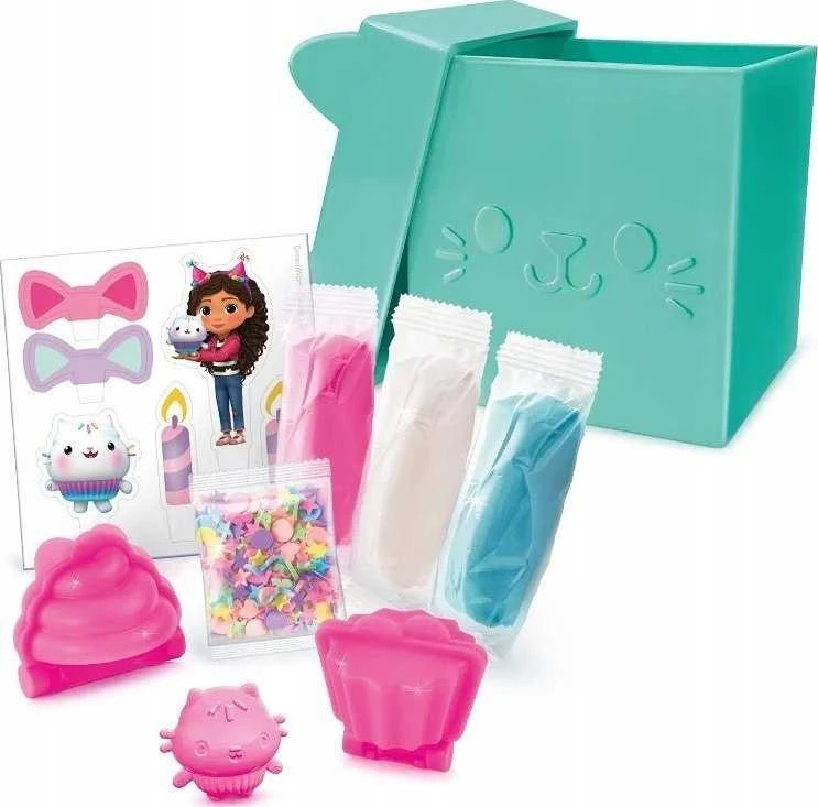 Epee Gabby's Dollhouse Lipdymo masė - katės dėžutė su staigmena, žalia