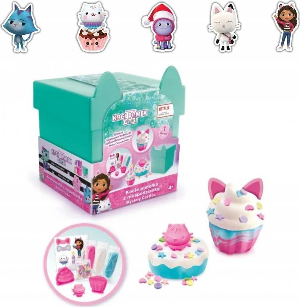 Epee Gabby's Dollhouse Lipdymo masė - katės dėžutė su staigmena, žalia