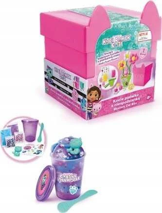 Epee Gabbys Dollhouse Slime masė - katės dėžutė su staigmena, violetė