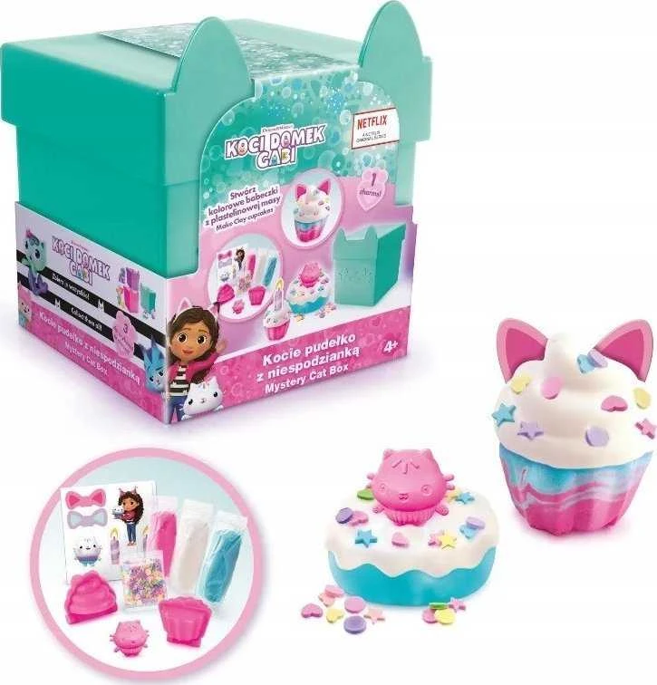 Epee Gabby's Dollhouse Lipdymo masė - katės dėžutė su staigmena, žalia