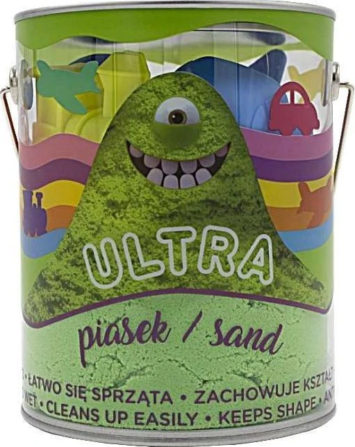 "Ultra Sand" 900 g žalios spalvos + 4 formelės Transporto priemonės - Epee