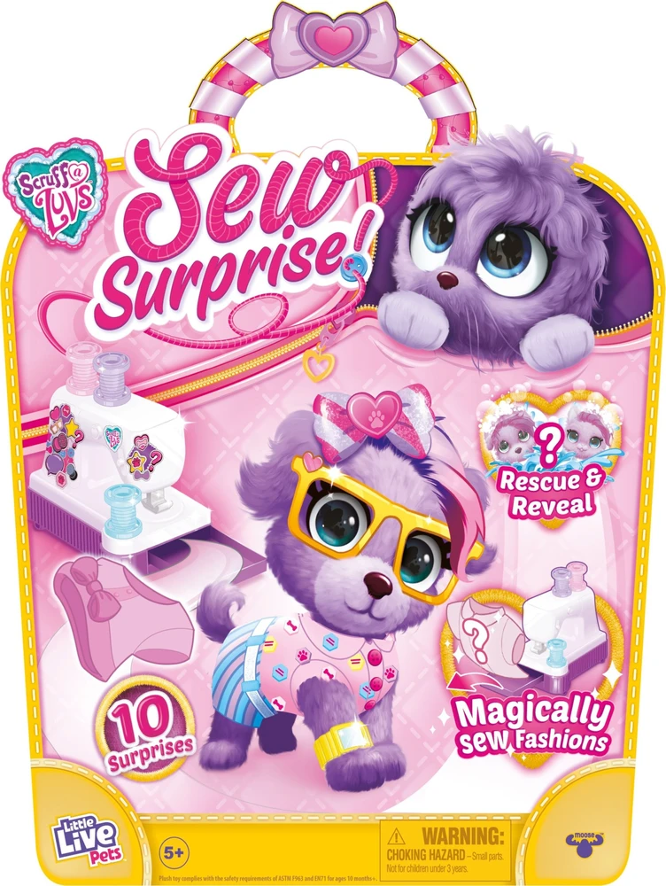 Epee „Scruff-a-Luvs“ – „Sew Wow Violetinė“ – (30384)