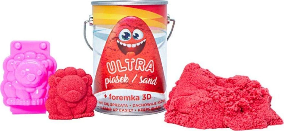 Epee Ultra smėlio skardinė 150g raudona + formuoti 3D liūtą