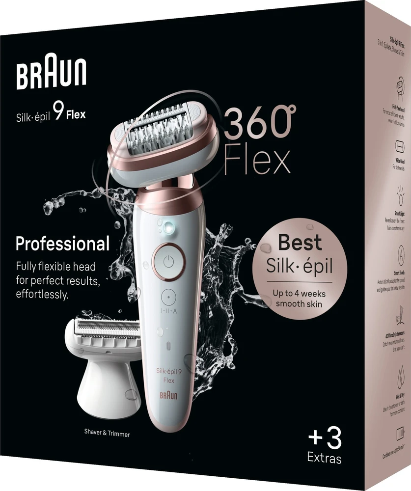 Epiliatorius Braun Silk•épil 9 Flex SES9-030 3D