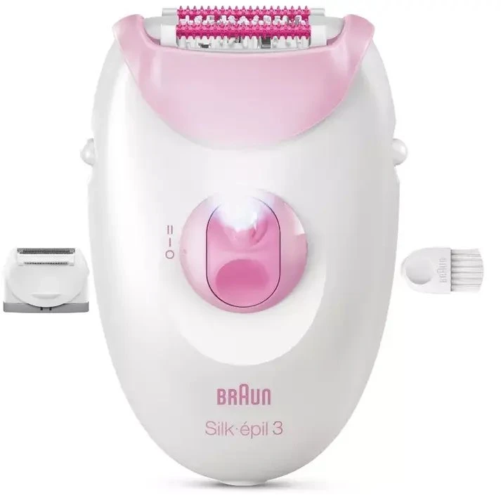Braun Silk·épil 3 epiliatorius su laidu, rožinis