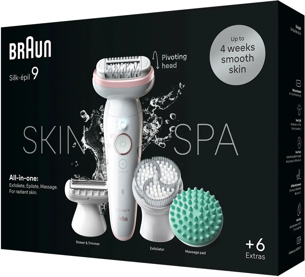 Braun Silk-épil 9 SkinSpa 40 pincetai „Rose Gold“, Balta