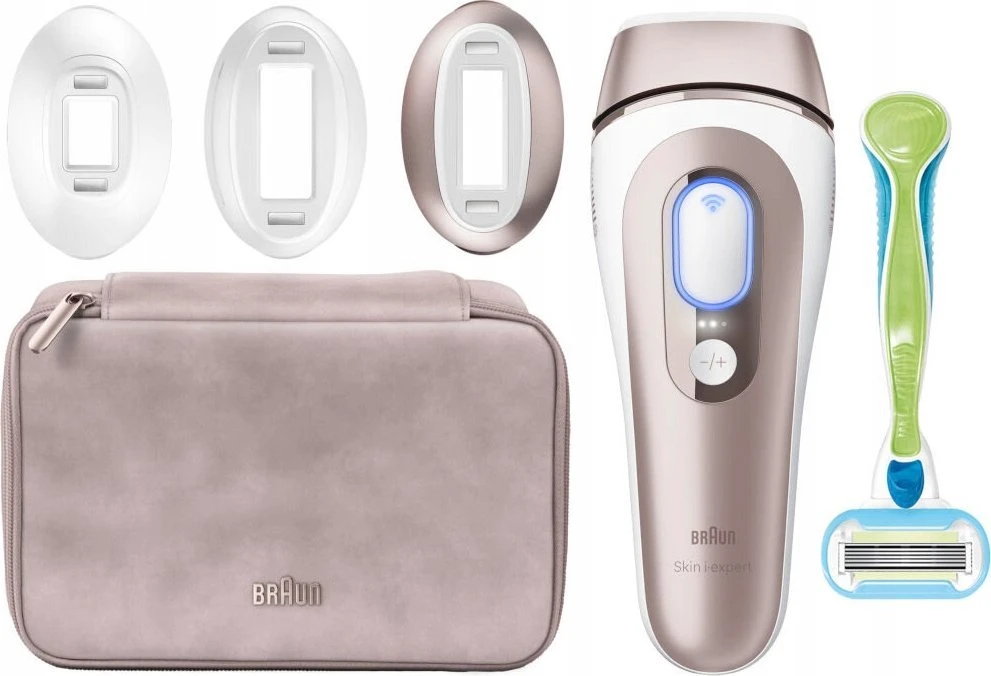 Fotoepiliatorius Braun Silk-Expert Pro IPL PL7253,  Intensyvaus pulso šviesa (IPL) „Rose Gold“, Balta