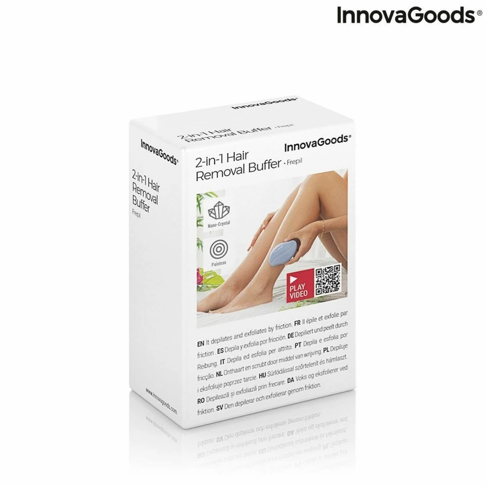 Epilatorius InnovaGoods šveičiamasis epiliatorius su Frepil nanokristalais, naudojant trintį