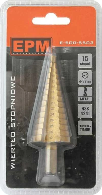 Grąžtas EPM laiptinis 4-32 mm