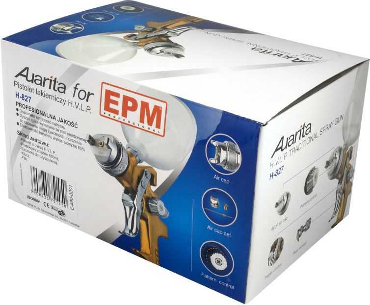 epm purškimo pistoletas H.V.L.P. AURITA H-827 600ML 2.0