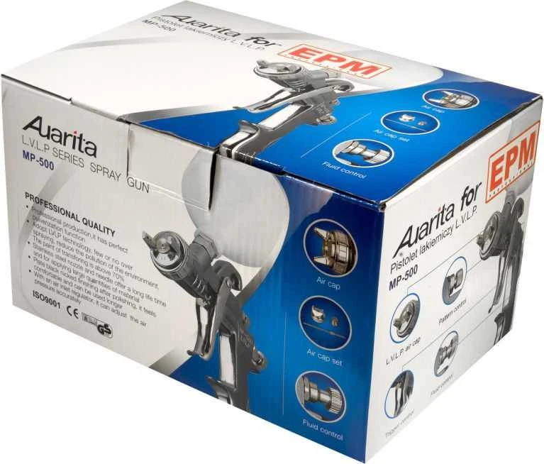 L.V.L.P. EPM AURITA MP-500 600 ml dažų purškimo pistoletas