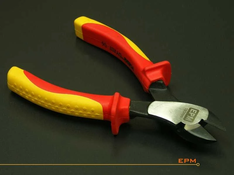 EPM izoliuotos įstrižainės pjovimo replės 1000V 180mm E-400-0034