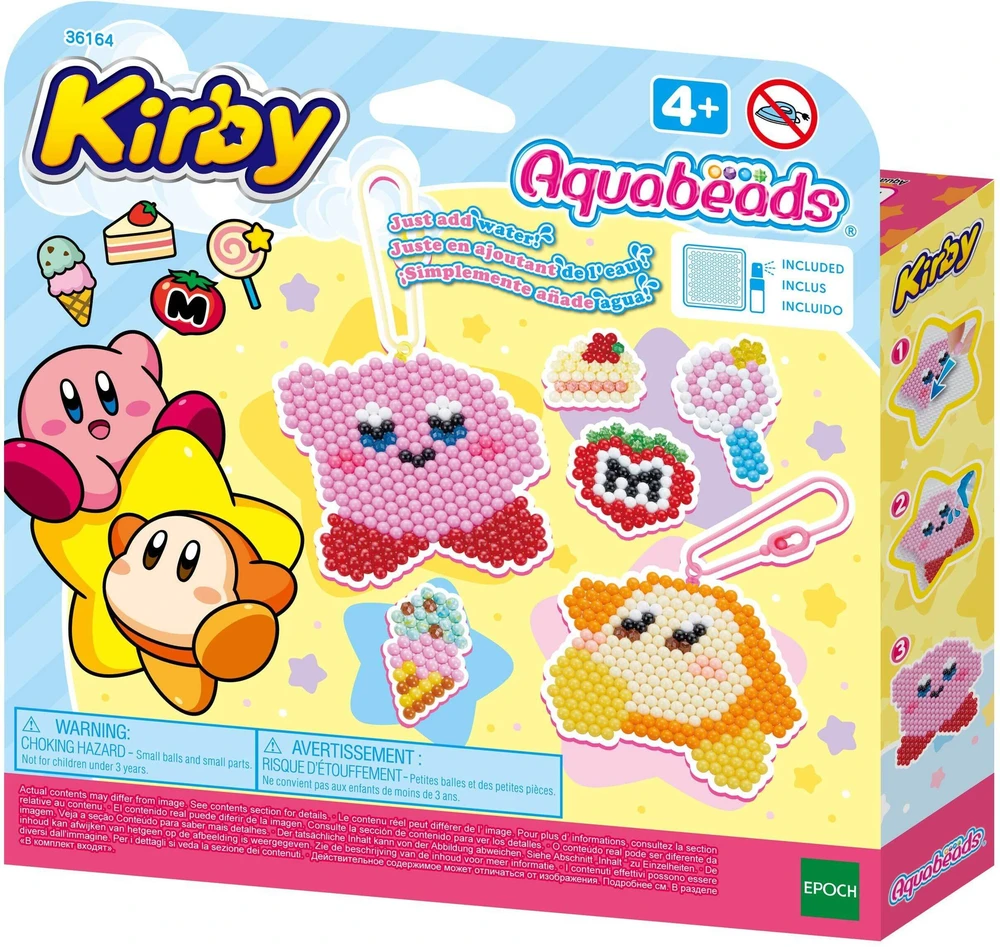 Epoch „Aquabeads“ – „Kirby“ raktų pakabukas – rankdarbių rinkinys (36164)