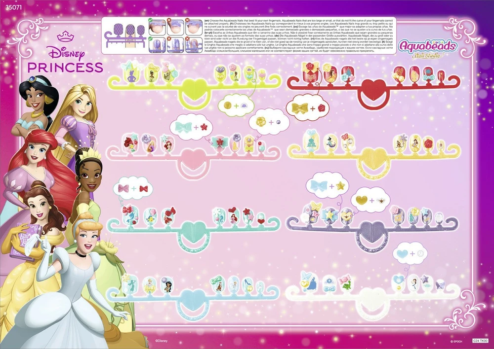 Epoch Kūrybinis žaislas Aquabeads nagų studija Disney Princess