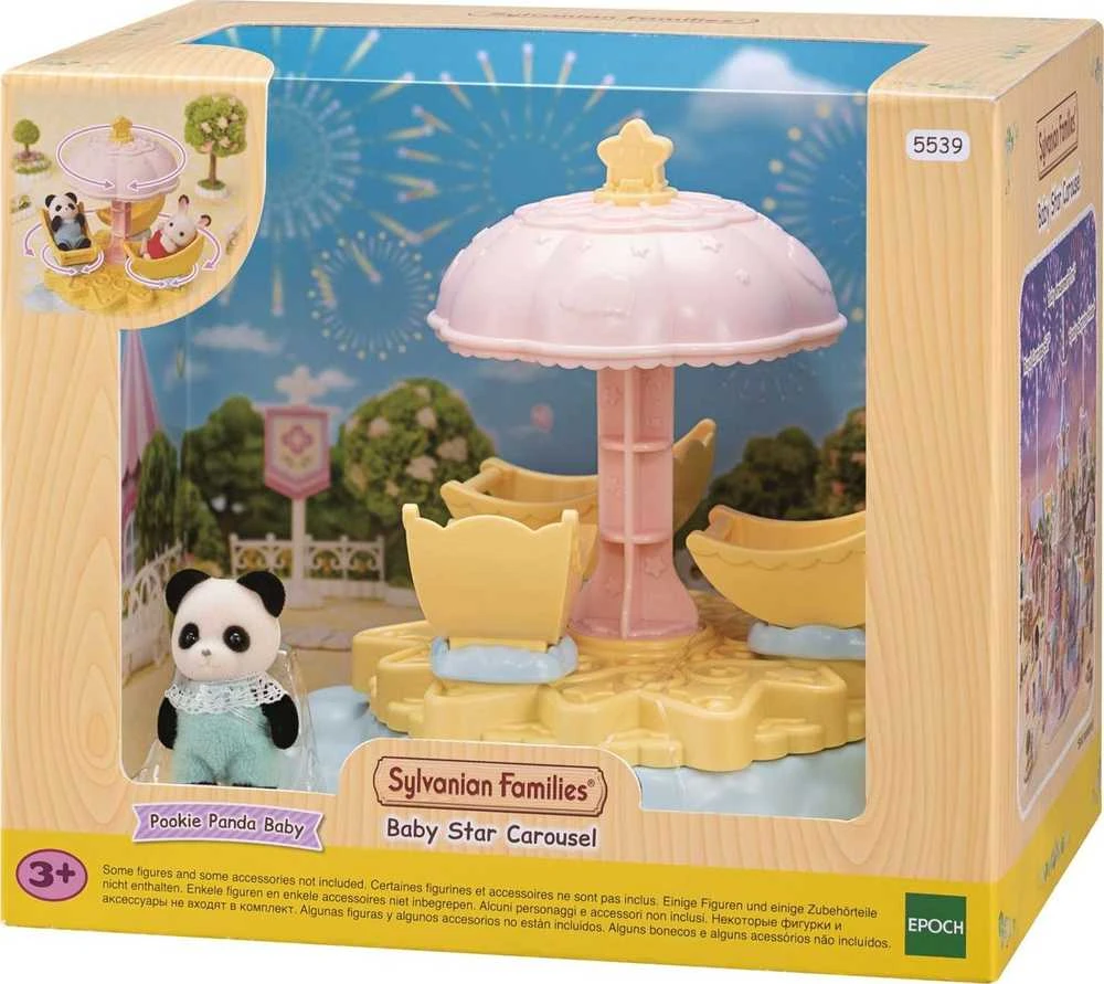 Žaidimų rinkinys Sylvanian Families Žvaigždėta karuselė vaikams