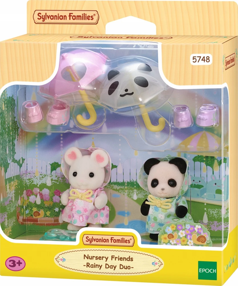 „Sylvanian Families“ – darželio draugai – duetas lietingą dieną (5748)