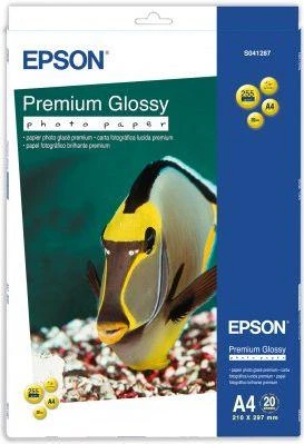 Epson Premium Glossy C13S041287 fotopopierius, A4, 255 g/m², Baltas