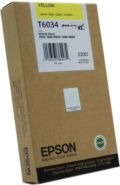 EPSON rašalas geltonas, skirtas StylusPro 7800 7800Xrite 7880 9800 9800Xrite 9880