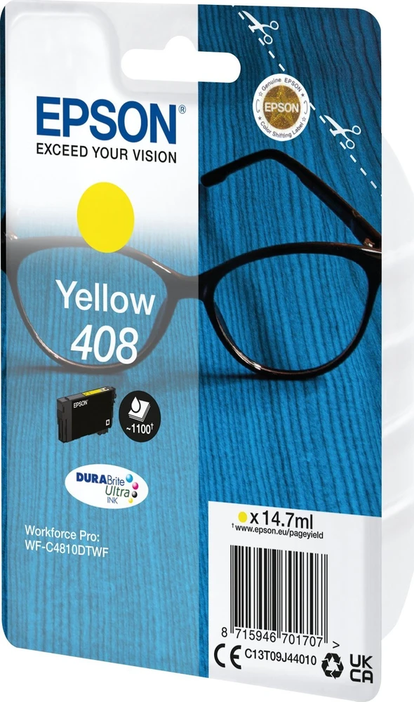 Epson DURABrite Ultra 408L | Ink cartrige | Geltona