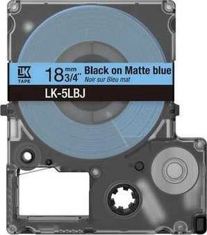 Epson Epson „LabelWorks LK-4LBJ“ – juodas ant matinės mėlynos spalvos – ritinėlis (1,2 cm x 8 m) 1 kasetė(-ės) pakabos dėžutė – juosta