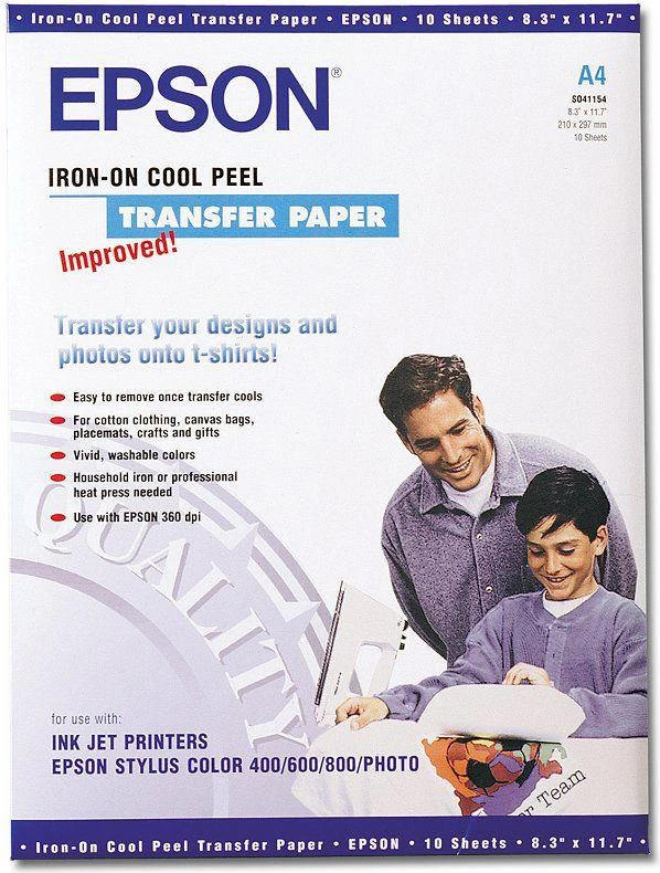 Epson Supplies Central Epson Papier/ Iron A4 10ark