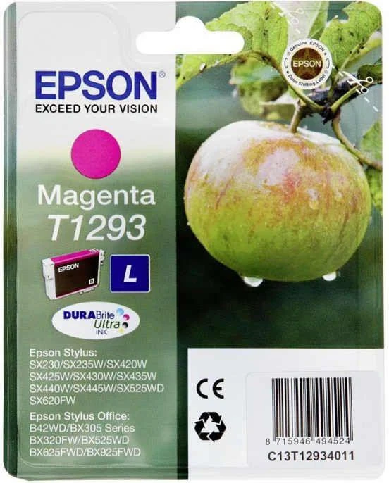Epson T1293 rašalo kasetė, purpurinė