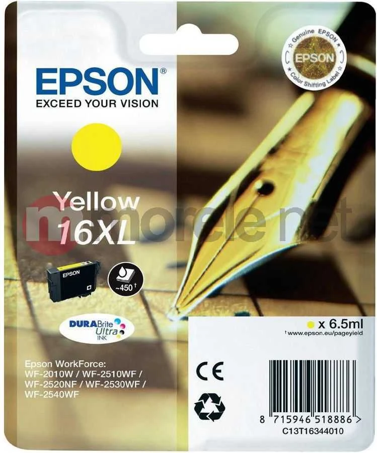 Epson 16XL rašalo kasetė, Geltona