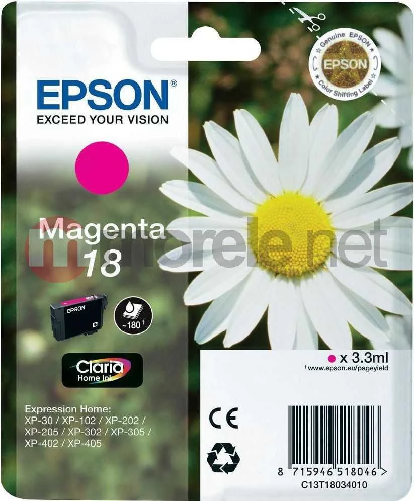 Rašalas Epson rašalas T1803 (C13T18034010) Magenta