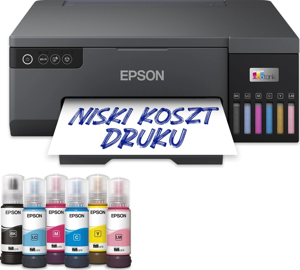 Spausdintuvas Epson EcoTank L8050 Inkjet, Juodos spalvos