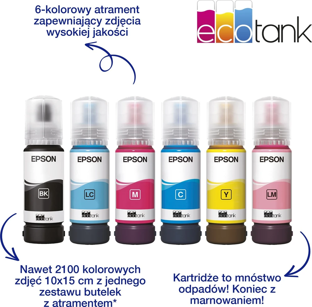 Spausdintuvas Epson EcoTank L8050 Inkjet, Juodos spalvos
