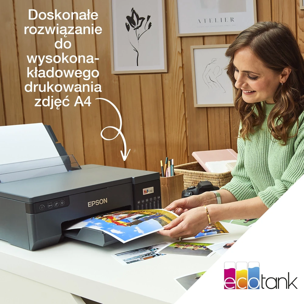 Spausdintuvas Epson EcoTank L8050 Inkjet, Juodos spalvos