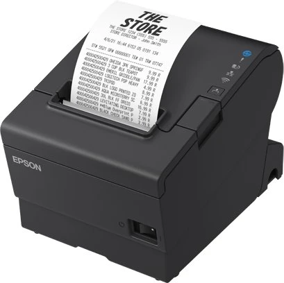 Spausdintuvas Epson TM-T88VII: USB, Tinklinis, Serial, PS, UK, Juodas