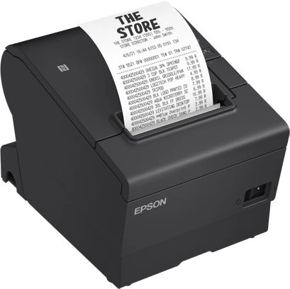 Spausdintuvas Epson TM-T88VII: USB, Tinklinis, Serial, PS, UK, Juodas